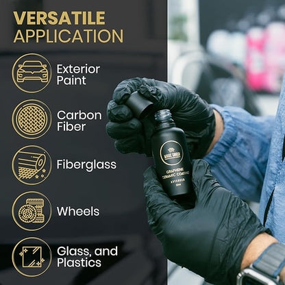 Graphene Coating for Cars │ Self-Healing, 5+ Years Durability │ Advanced SiO2 Ceramic Protection - High Gloss, Anti-Scratch - Perfect for Cars, Motorcycles, Marine, and RVs