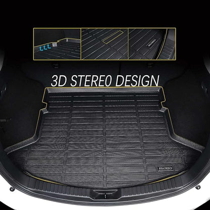 KELCSEECS Floor Mats & Cargo Liner for 2025 2024 2023 2022 Corolla Cross(Fit Hybrid & Gas) FWD All Weather Floor Liners Car Mats Cargo Mat Trunk Mat Corolla Cross Floor Mats Trunk Liner Accessories