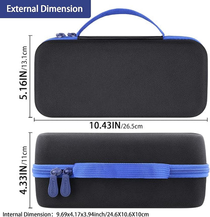 Aenllosi for HULKMAN Alpha85/Alpha85S/Alpha Pro Jump Starter Hard Carrying Case, Black+Blue (Case Only)