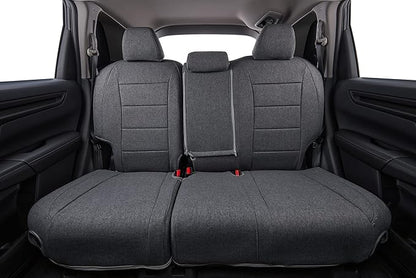coverdream CRV Seat Covers Custom Fit for 2017-2021 2022 Honda CRV LX,EX,SE,EX-L,Touring,Hybrid,Fully Covered,Airbag Compatible UV Resistant Polyester Car Seat Protector(Full Set,Gray)