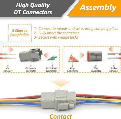 DT Kit for Car Motorcycle Boat (8PIN 2SET)
