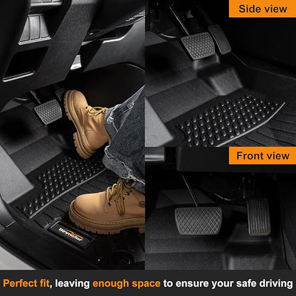 Binmotor-All Weather Car Floor Mats for 2019-2024 2025 BMW X7 40i, M50i, M60i (only fit 6 Passenger),3 Rows with Cargo Mat Set for X7,TPE Rubber Liners for X7 Accessories Mats Trunk Mat-Black