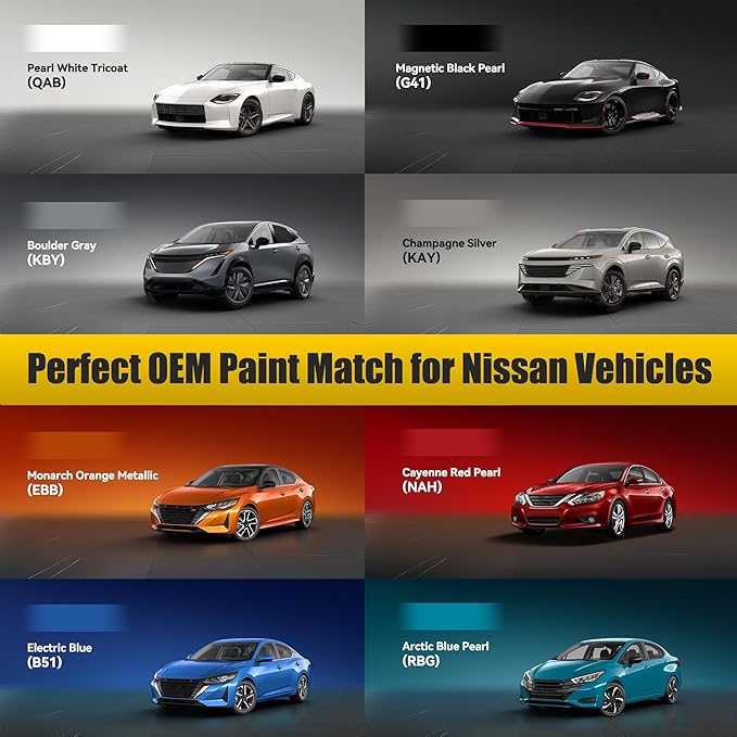 Caspian Blue Metallic(RBY) Touch Up Paint Compatible with Nissan, Exact Match Car Paint Pen Automotive Scratch Repair Remover Kit Quick & Easy Solution for Vehile Chips and Nicks