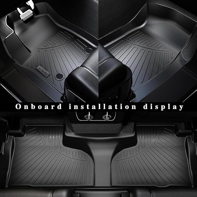 Large Cargo mat for 2026 Hyundai Ioniq 9（Foldable） TPE All Weather Protection Car Large Trunk Mat Accessories-Black