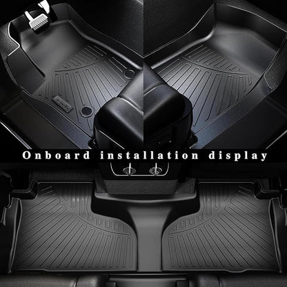 Large Cargo mat for 2026 Hyundai Ioniq 9（Foldable） TPE All Weather Protection Car Large Trunk Mat Accessories-Black
