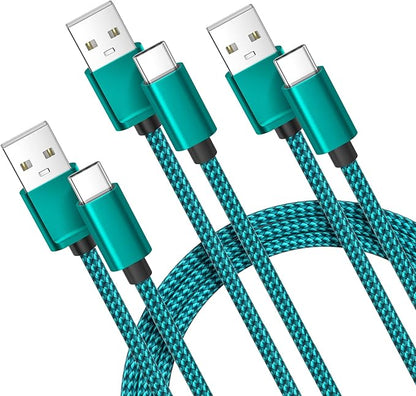 Car Carplay Cable for iPhone 16 15 Pro Max 3Pack 3.3/6.6/10FT,USB A to USB C Car Charger Cord for iPad Pro 10 Air 4 5 Mini 7 6,Apple Airpods,Samsung Galaxy S24 S23 S22,Z Flip Fold,A54 A53 A52 A51