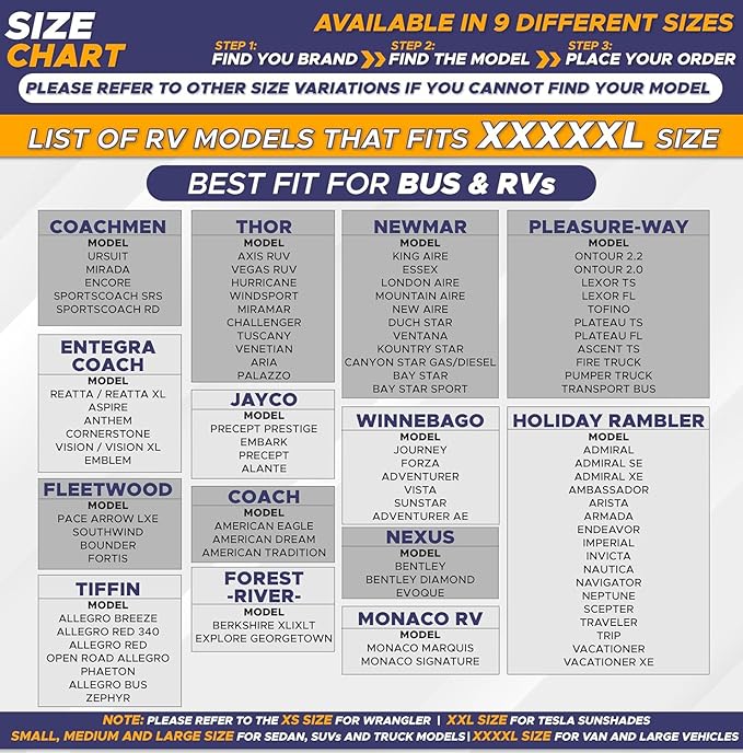 EcoNour RV Windshield Sunshade | Reflective RV Windshield Cover for UV Rays & Heat Protection, Keeps Your RV Motorhome Cool | Shades for RV Fits RVs, Trucks, Motorhomes, Buses | XXXXX-Large 102"x51"