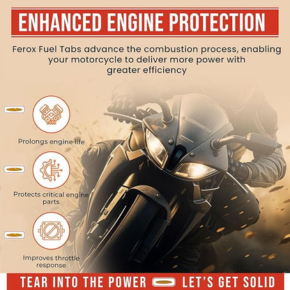 Ferox – Performance Fuel Catalyst | Not an Additive, It’s an Advantage | Total Combustion Control | Race Gas Feel, Fraction of The Price | Any Fuel, Any Engine | 1 Tab = 8 GAL