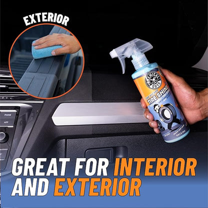 Chemical Guys Tire Kicker Sprayable Extra Glossy Tire Shine (Works on Rubber, Vinyl & Plastic), Great for Cars, Trucks, SUVs, Motorcycles, RVs & More, 16 oz (2 Pack)