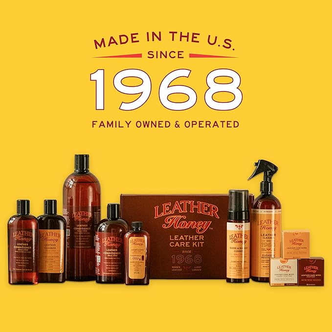 Leather Honey Leather Conditioner Wipes: Restore Leather On-The-Go. Protect & Condition Leather Couches, Car Seats, Purses, Shoes, Bags & Tack. Safe for Any Color. 10 Non-Toxic, Ready-to-Use Wipes