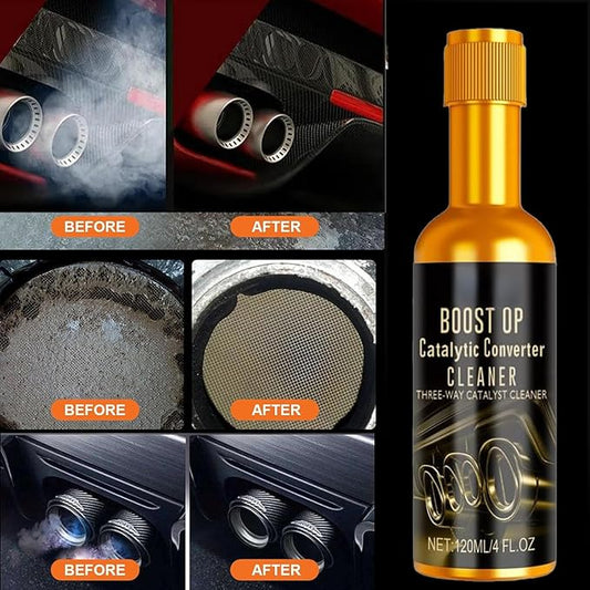 Catalytic Cleaner, Boost Up Catalytic, Boost Up Catalytic Converter Cleaner Auto Parts EngineFuel and Exhaust Pipe Cleaners,Fuel System Treatment Oil for Gas and Diesel Car (1PCS)