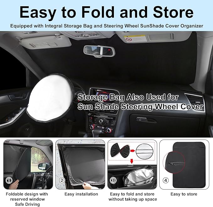 TINGLU Window Shades for Honda CR-V 2012 2013 2014 2015 2016 Accessories Car Side Full Windows Rear Triangular Windshield Sun Shade Sun UV Rays & Privacy Protection for Camping,Napping&Relaxing 8PCS