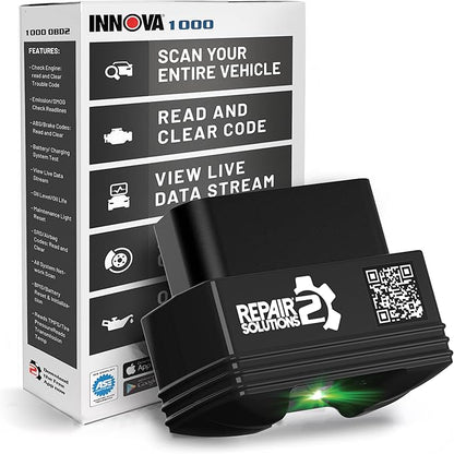 Innova 1000 Bluetooth OBD2 Scanner for iPhone & Android - Predict Car Problems Before They Happen - No Subscriptions - Detect Check Engine, ABS, SRS Issues for Cars 1996+