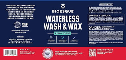 Bioesque Waterless Wash & Wax, Ready to Use Formula for Cars, Trucks, Boats, RVs, Motorcycles, & More, 32 Fl Oz (Pack of 1)