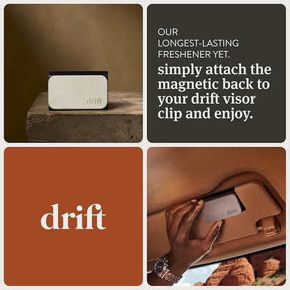Drift Car Air Freshener - Stone Air Freshener - Car Odor Eliminator - Amber Scent Refill - Pack of 3 - NO CLIP INCLUDED