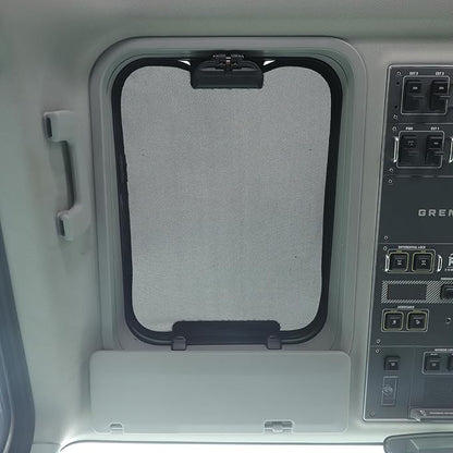 Compatible with INEOS Grenadier 2020-2024 Car Sunroof Sun Shade, Foldable Memory Steel Wire Car Sunroof Sun Shade Breathable Mesh Keep Cool