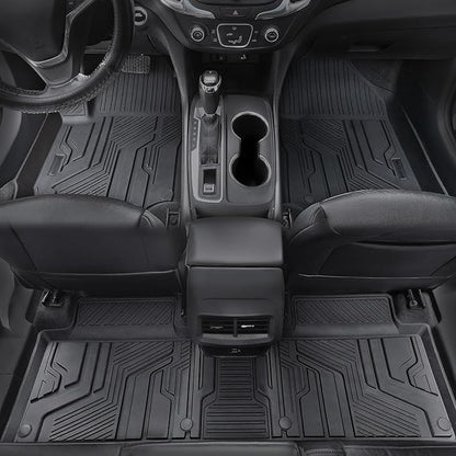 Floor Mats Set Cargo Liner and Backrest Mat for for Chevy Chevrolet Equinox/GMC Terrain 2018-2024, All Weather TPE Full Mat Set Cargo Mat for Equinox Accessories