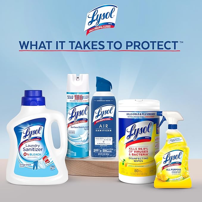 Lysol Air Sanitizer Spray with Odor Eliminator for Home & Office, Sanitizing Spray, Air Freshener Alternative, Cotton Blossom Scent, 10 oz (Pack of 3)