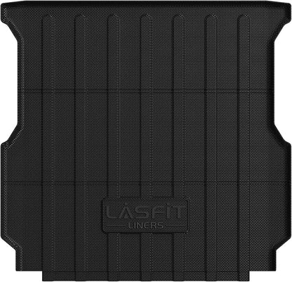 LASFIT Truck Bed Mat Fits for Rivian R1T 2025 2024 2023 2022 Accessories, Vehicle R1T Bed Mat Custom Fit Flush 2025-2022 R1T All Weather TPE R1T Truck Cargo Bed Liner, Black