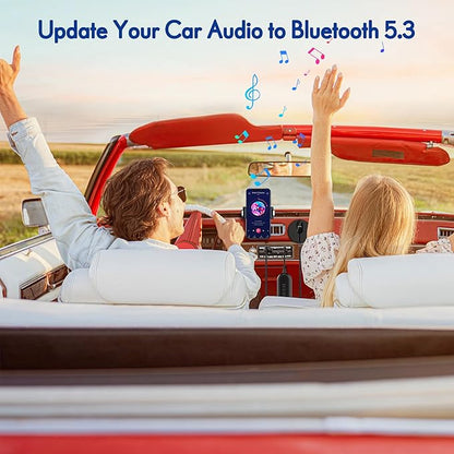BESIGN BK01 Bluetooth Car Reciever with Ground Loop Noise Filter for car with 3.5mm Aux Jack