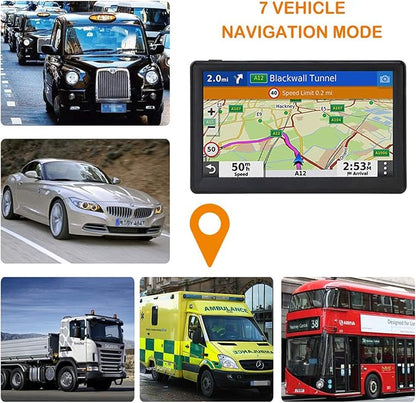 N700 GPS Navigator for Car Truck RV 2025,Truck GPS Commercial Drivers,Trucker GPS for semi Truck,Free Lifetime Maps Updates,7 inch Touchscreen,Custom Truck Routing,Driver Alerts