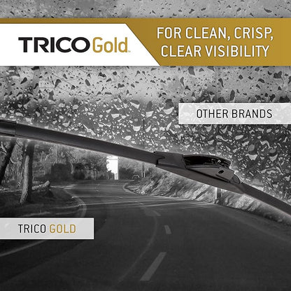 TRICO Gold™ (18-2020) 20 & 20 Inch Pack of 2 Automotive Replacement Windshield Wiper Blades for My Car Premium All Weather Beam Blade for Select Vehicle Models