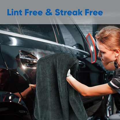 HOMEXCEL Car Drying Towel (36"x 24"), 1200GSM Ultra Absorbent Car Cleaning Cloth, Streak-Free Microfiber Drying Towel, Great for Cars, Trucks, SUVs, RVs, Motorcycles