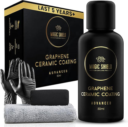 Graphene Coating for Cars │ Self-Healing, 5+ Years Durability │ Advanced SiO2 Ceramic Protection - High Gloss, Anti-Scratch - Perfect for Cars, Motorcycles, Marine, and RVs
