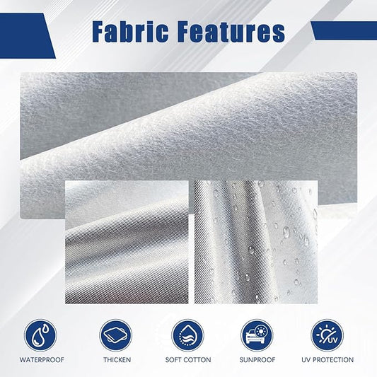 Kayme 6 Layers Car Cover Custom Fit for Kia Forte (2017-2025) Waterproof All Weather for Automobiles, Outdoor Full Cover Rain Sun UV Protection.Silver