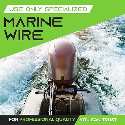 GEARit 6 Gauge Marine Electrical Primary Wire, 6 AWG (100ft) Marine Grade Tinned Copper Oxygen Free for Boat, Automotive, RV, Camper, Trailer