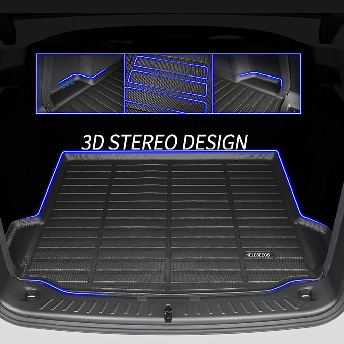 KELCSEECS Floor Mats & Cargo Liner Custom for Nissan Kicks 2025 2026 SR SV(Not fit S),All Weather Protection Anti-Slip TPE Floor Liners Full Set Nissan Kicks Accessories Black
