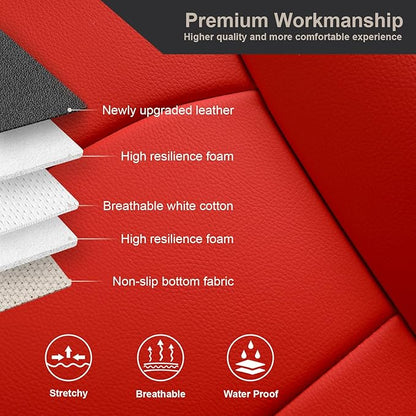 GIANT PANDA Customized Full Set Car Seat Covers for Tesla Model 3 Accessories 2017 2018 2019 2020 2021 2022 2023