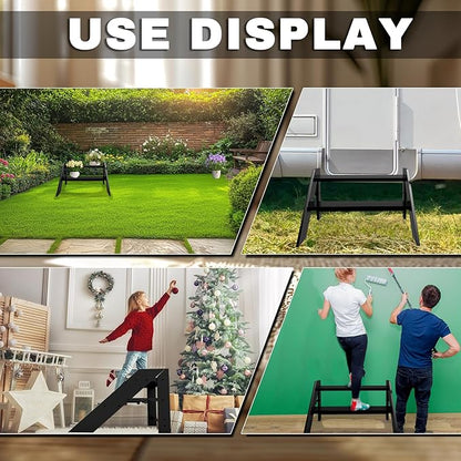 RV Step Stool Foldable, Folding 2 Step Ladder, Hot Tub Steps, Portable Pool Ladder, 660Lbs Heavy Duty Ladder Shelf Outdoor Mobile Home Stairs for Camper, Porch, SPA Poo, Pet