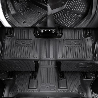 Floor Mats for 2017-2023 GMC Acadia (6-seat), All Weather TPE 2-in-1 Cargo Mat with Backrest Mat for Acadia Accessories