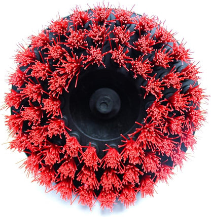 Maxshine M8 Medium-Duty Upholstery Carpet Brush with Drill Attachment - Removes and Scrubs Grime, Stains, and Spots from All Types of Upholstery and Carpets in Leather and Fabric (5")