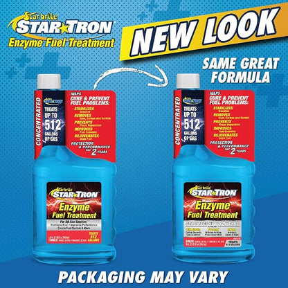 STAR BRITE Star Tron Enzyme Fuel Treatment - Concentrated Formula 32 Fl. Oz. – Treats up to 512 Gallons - Fuel Stabilizer & Treatment, Gasoline Stabilizer, Star Tron Marine Enzyme Fuel Treatment