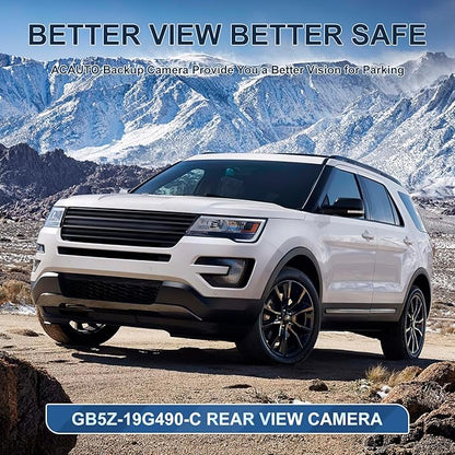 Rear View Backup Camera Fit for Ford Explorer 2016-2018, Reversing Parking Assist Camera OE Replacement GB5Z-19G490-C, GB5Z-19G490-A