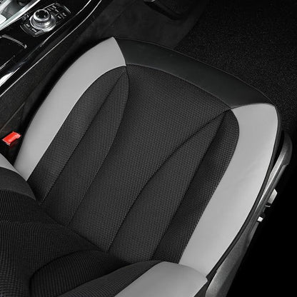 GIANT PANDA Fit Kia Sportage Forte Telluride Sorento Seltos Soul K5 NIRO Carnival Front Car Seat Cover, 3D Air Mesh Breathable Seat Protector, Grey+Black(2-Pack)