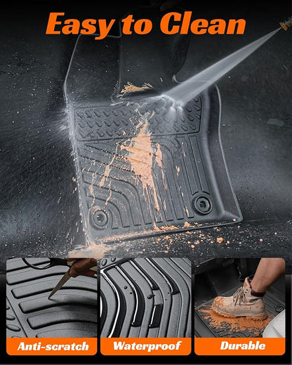 Floor Mats Cargo Liner for Toyota Prius 2023 2024 2025, All Weather Car Floor Mats for 5th Gen pruis 2023-2025, Non-Slip Waterproof Floor Liner Car Accessories for Prius LE XLE Limited Prime