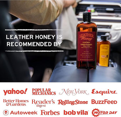 Leather Honey Leather Care Wipe Kit: Clean & Restore On-The-Go. Use for Leather Couches, Car Seats, Purses, Shoes & Bags. Safe for Any Color. Non-Toxic & Ready-to-Use. 5 Cleaner & 5 Conditioner Wipes