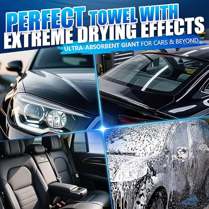Airlab Microfiber Towels for Cars Wash Drying Towel Detailing Cloth, Ultra Absorbent, Streaks Free, Lint Free Cars, Trucks, SUVs, RVs, Motorcycles, Bath Wipes, 24 x 16 Inch, 1200 GSM, Pack of 1, Blue