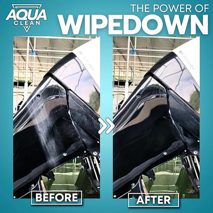 WIPEDOWN 3-in-1 Ceramic Waterless Wash & Quick Detailer | Boat Cleaner | Marine UV Protection, Long-Lasting, High-Gloss | Boats, RVs, Cars | Extend Wax, Coatings, & Sealants | Made in USA