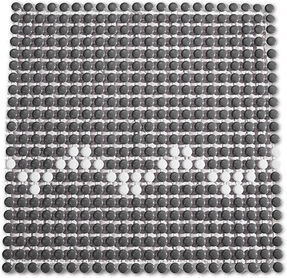 HOMREST Cooling Seat Cushion for Back Pain 17x17 Ceramic Bead Massage Seat Pad for Office Chair, Car, Home Breathable Summer Chair Cushion (Grey)