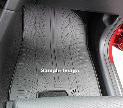 Gledring USA Custom Fit All-Weather Rubber Floor Mats Intended for Toyota Yaris 2011-2016, No Trimming Required, Tailored Custom Fit, Protects from Rain, Mud & Snow