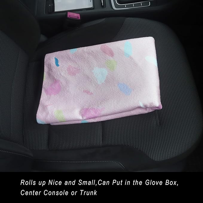 Car Seat Cover Protector Front Seats,for Gym Workout,Running,Swimming,Beach and Hiking,Waterproof Sweat Towel Bucket Seat Covers for Cars SUV Trucks (Pink Marbling, 2Pcs)