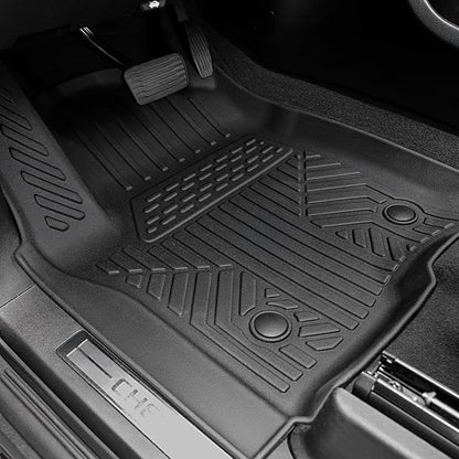 Floor Mats Set for 2021-2025 Chevrolet Chevy Tahoe/GMC Yukon 7 Seats Accessories, Full Coverage All Weather Floor Mats Cargo Mat with 3rd Row Backrest Protectors & Door Sill Guards
