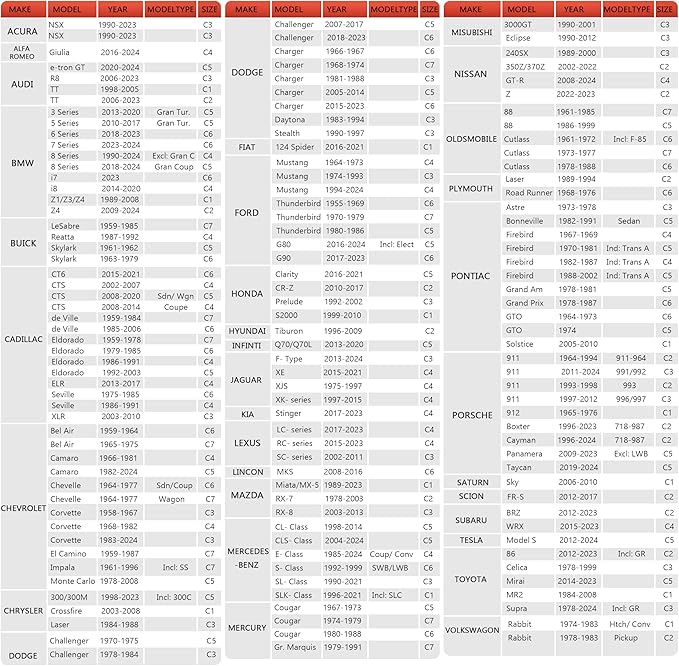 Car Cover Automobiles Waterproof All Weather for for Sports Coupe,Universal Fit Coupe Ford Mustang 1994-2024, Chevrolet Corvette, Audi R8 etc.(See Size Chart)