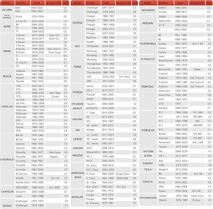 Car Cover Automobiles Waterproof All Weather for for Sports Coupe Fit Coupe Buick Lesabre,Cadillac de Ville/Eldorado,Chevrolet El Camino/Impala,Dodge Charger etc.(See Size Chart)