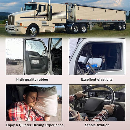 ZONFANT Cab Rubber Weatherstrip Car Door Seal Compatible with Kenworth Vehicle T600 T800 W900 with Superior Sealing and Noise Reduction, Replace#K207-482
