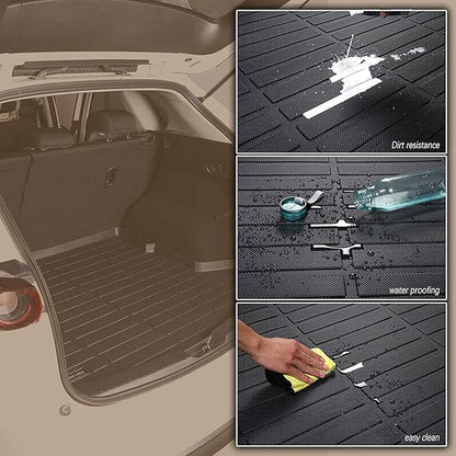 KELCSEECS Cargo Liner Custom for 2025 2024 2023 2022 Hyundai Tucson Hybrid with subwoofer Automotive Cargo Mat All Weather Floor Liners Trunk Mat Hyundai Tucson Hybrid Trunk Liner Accessories Black